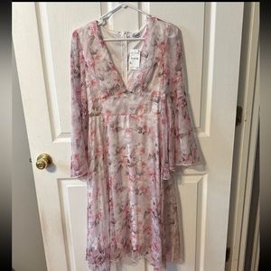 Area Stars pink floral dress M NWT